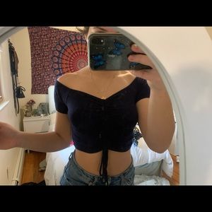 navy blue pacsun top